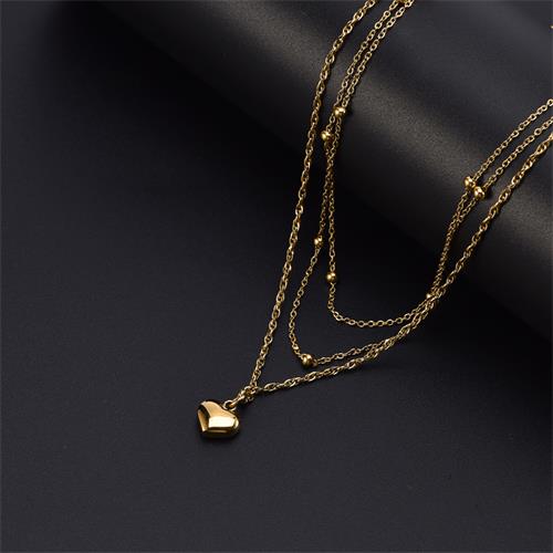 stainless steel necklace	custom necklace	chocker necklace	layered necklace	gold plated necklace	heart necklace	love necklace	stainless steel chain