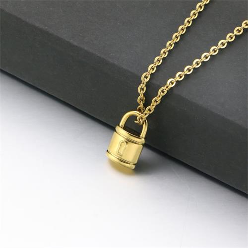 stainless steel necklace	custom necklace	stainless steel chain	pendants for necklace	women necklace	lock necklace	18k gold necklace	charm necklace