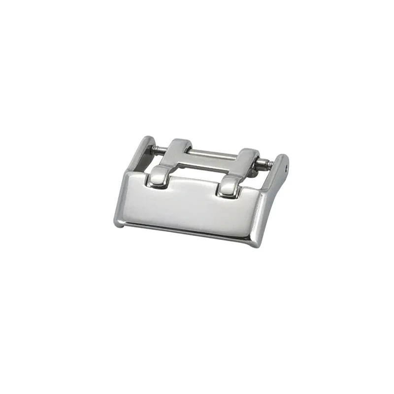 24mm Shiny Watch Buckle Stainless Steel Double Pin Buckles