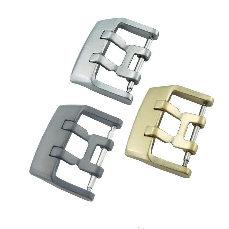 Stainless Steel Watch Band Buckle 22mm Double Pin Buckles